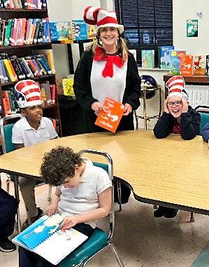 Ms. Beverly Brown reading Dr. Seuss 